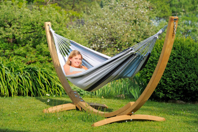 Apollo Set hammock with wooden stand