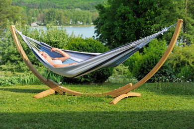 Apollo Set hammock with wooden stand