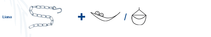 Ways of hanging up hammocks and hanging chairs